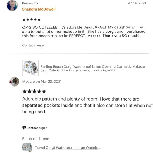 Waterproof Shiba Large Opening Makeup Cosmetic Bag - Picture 9 of 14